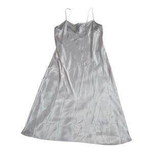 Vtg Cruz Women’s Slip Dress Large Pink Satin Silky Spaghetti Strap Nightgown